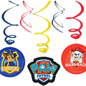 Set 6 decoratiuni Paw Patrol, 61 cm