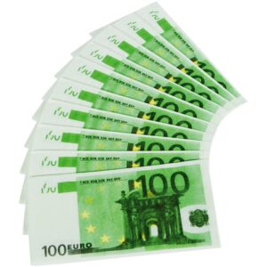 Servetele Bancnote 100 Euro, 10 buc, 33 cm