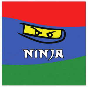 Set 12 Servetele, Ninja, 33 x 33 cm