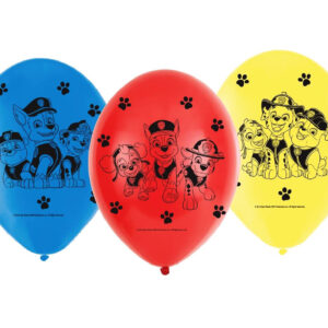 Set 6 baloane Patrula catelusilor, 23 cm