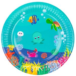 Set 6 farfurii cu Vietuitoare marine, 18 cm
