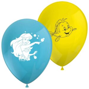 Set 8 baloane Printesa Ariel, 28 cm