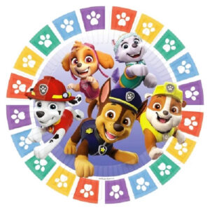 Set 8 farfurii party Paw patrol, 23 cm