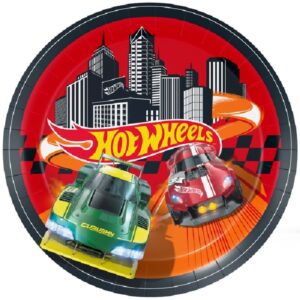 Set 8 farfurii Hot Wheels, 23 cm