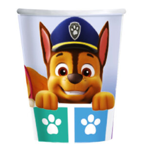 Set 8 pahare Chase Paw patrol, 250 ml