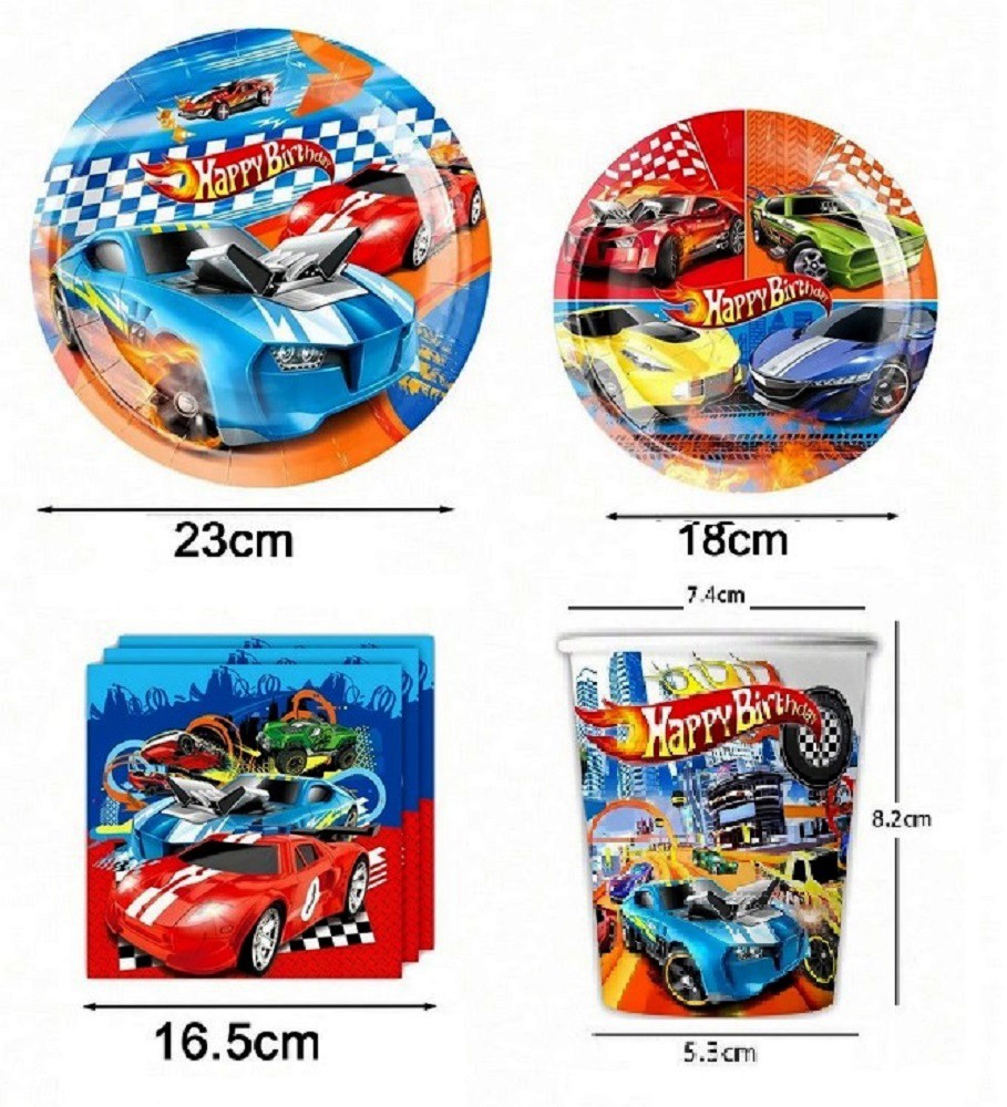 Set Petrecere Racing Hot Cars, 10 persoane - imagine 6