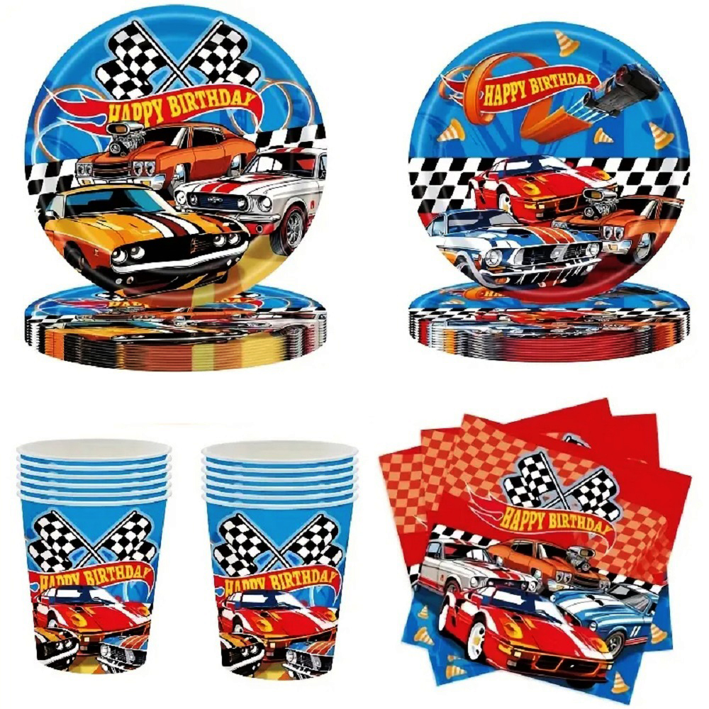 Set Petrecere Racing Hot Cars, 10 persoane