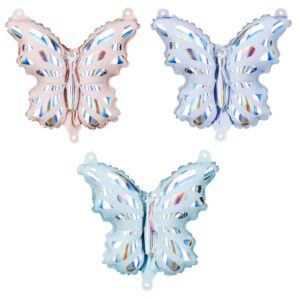 Set 3 baloane folie, Fluturi, 26 x 24 cm