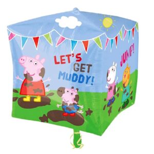 Balon folie forma cub, Peppa Pig, 38 x 38 cm