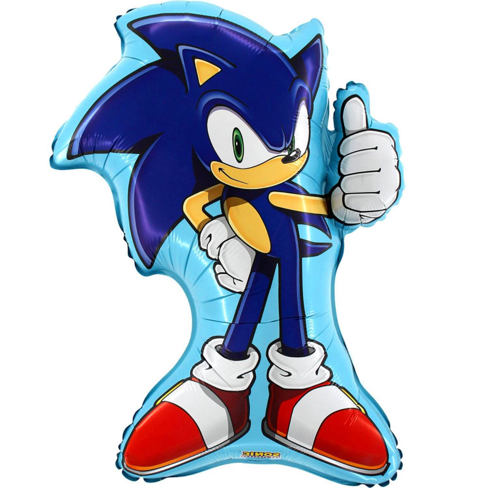 Balon folie Ariciul Sonic, 77 x 57 cm