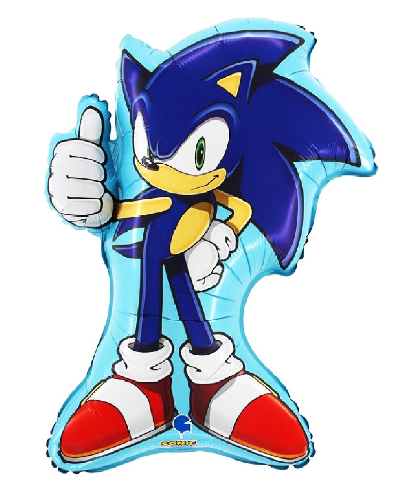 Balon folie Ariciul Sonic, 77 x 57 cm - imagine 3