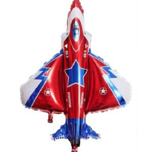 Balon Avion Superfighter rosu, 90 x 85 cm