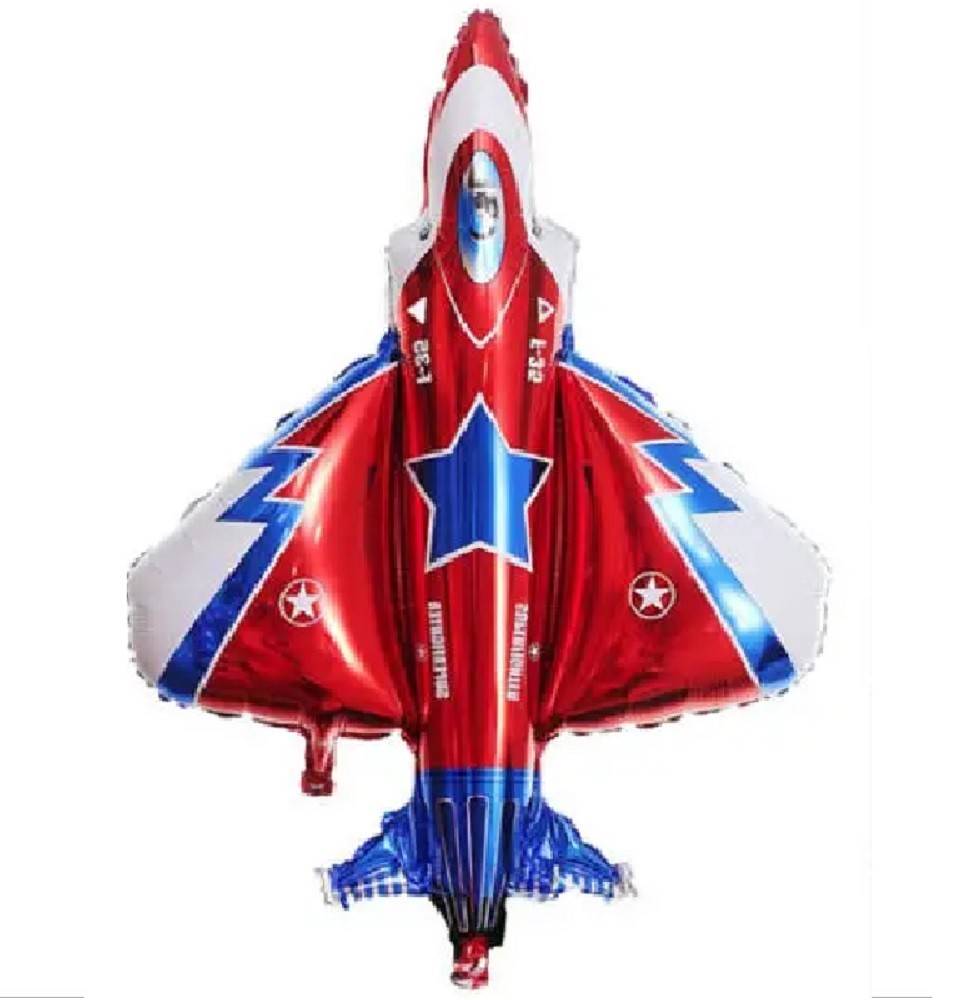 Balon Avion Superfighter rosu, 90 x 85 cm