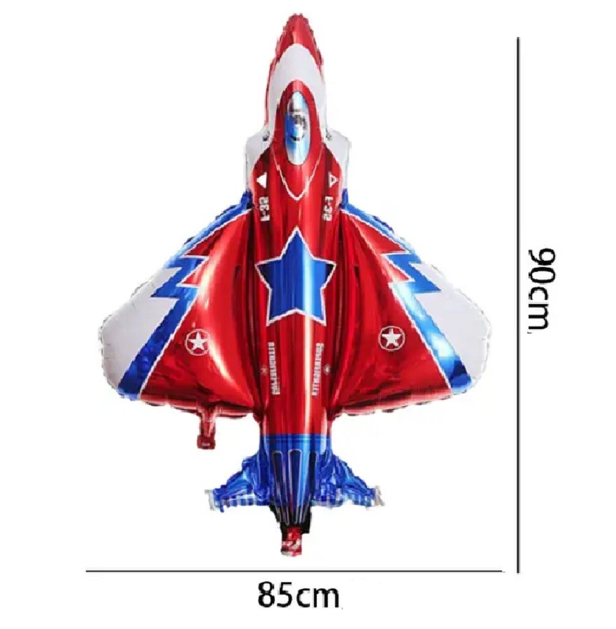 Balon Avion Superfighter rosu, 90 x 85 cm - imagine 3