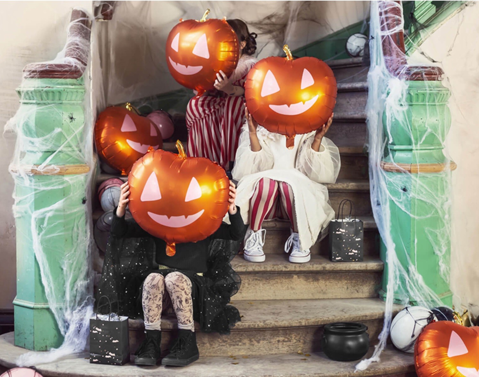Balon folie, Dovleac Halloween, 52 cm - imagine 2