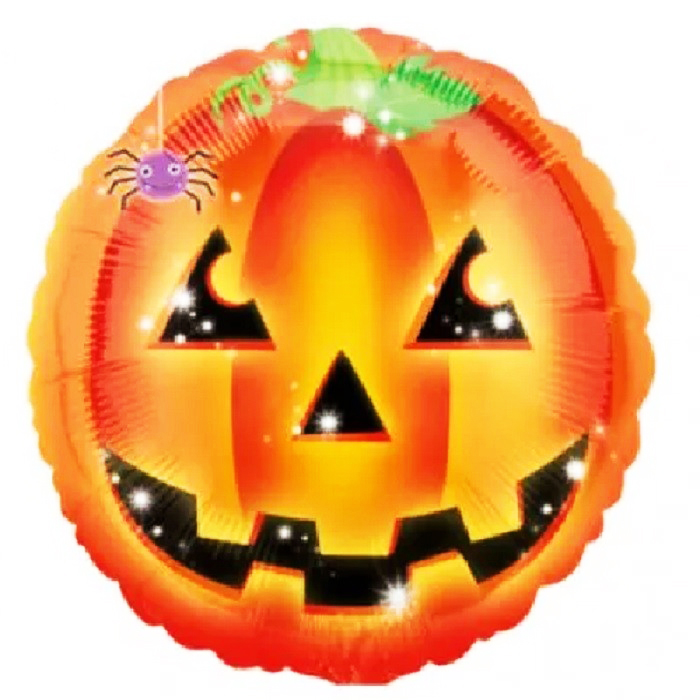 Balon folie, Dovleac Halloween, 43 cm