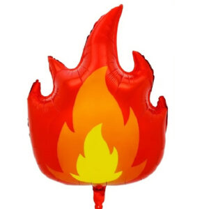 Balon folie forma Flacara, 76 x 56 cm