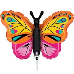 Balon folie, Fluture multicolor, 45 x 29 cm