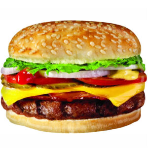 Balon folie Hamburger, 61 cm
