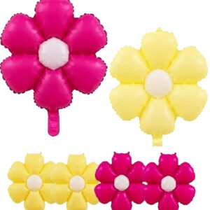 Balon folie Margareta, fucsia sau galben-pai, 46 cm