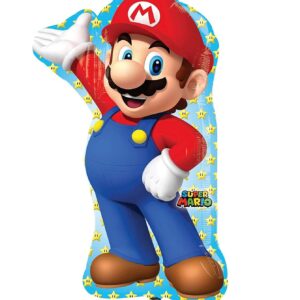Balon folie Mario Bros, 55 x 83 cm