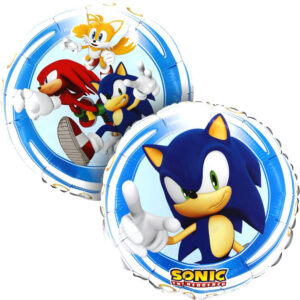 Balon folie Sonic si prietenii Tails si Knucles, 46 cm