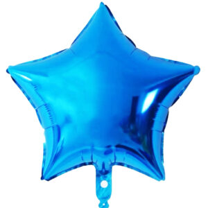 Balon folie Stea albastra, 43 cm