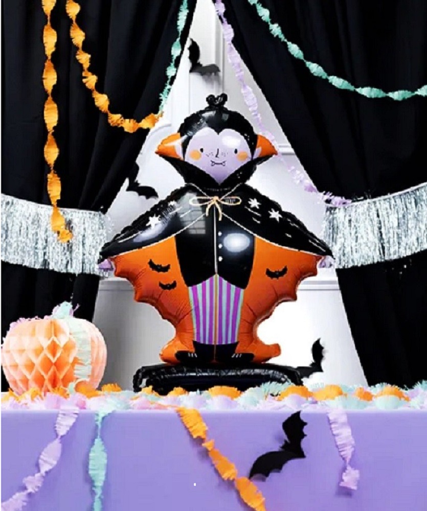 Balon folie Vampir Dracula, cu suport, 78 x 112 cm - imagine 2