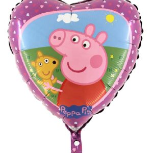 Balon forma inima, Peppa Pig, 46 cm