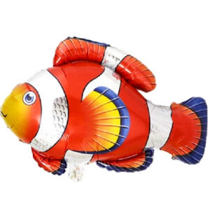 Balon Peste Clovn, portocaliu, 35 x 30 cm