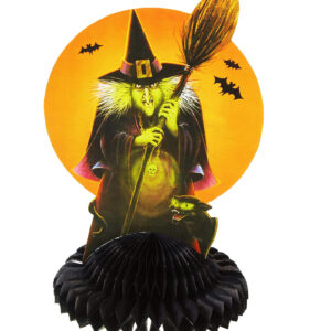 Decoratiune masa, Vrajitoare Halloween, 30 cm