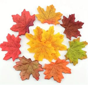 Set 40 decoratiuni Frunza artar, 8 cm