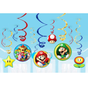 Set 12 decoratiuni suspendate, Super Mario
