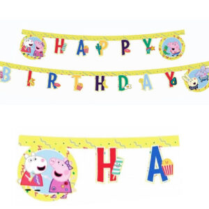 Ghirlanda Peppa Pig Happy Birthday, 230 x 16 cm
