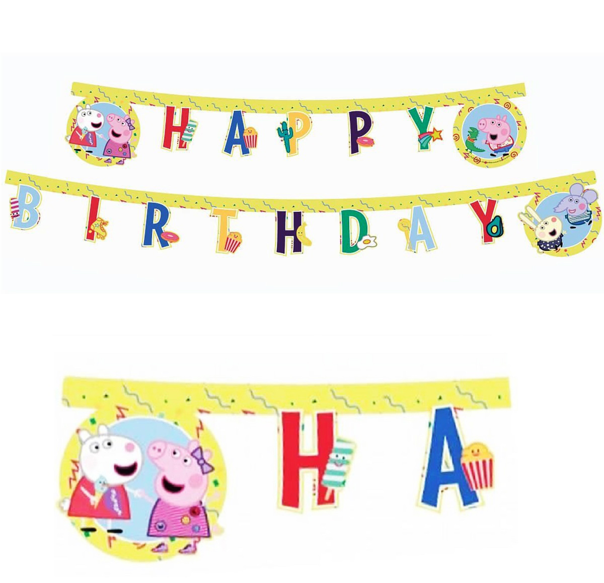 Ghirlanda Peppa Pig Happy Birthday, 230 x 16 cm