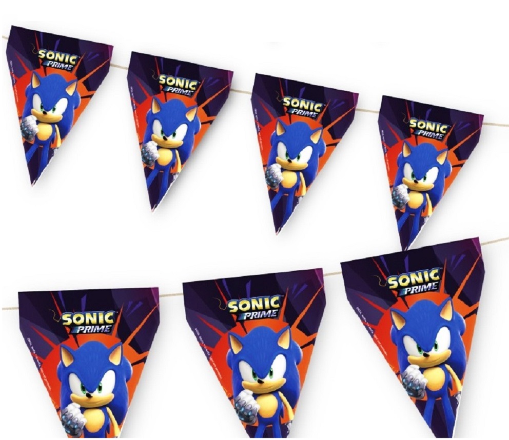 Ghirlanda party, Ariciul Sonic Prime, 300 cm - imagine 2