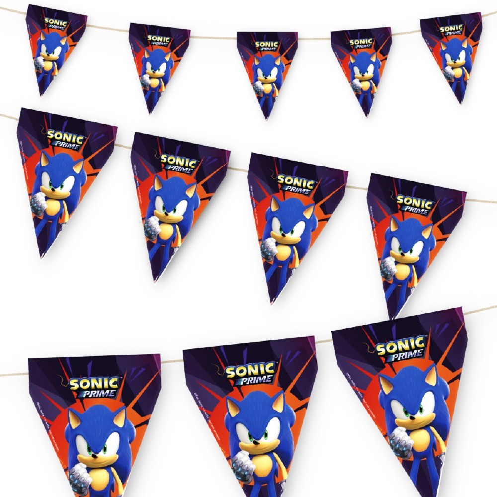 Ghirlanda party, Ariciul Sonic Prime, 300 cm