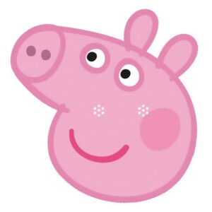 Masca Peppa pig, 25 cm, carton