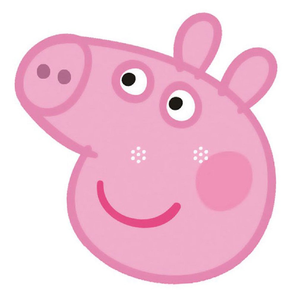 Masca Peppa pig, 25 cm, carton