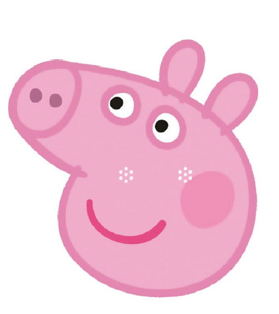 Masca Peppa pig, 25 cm, carton - imagine 2