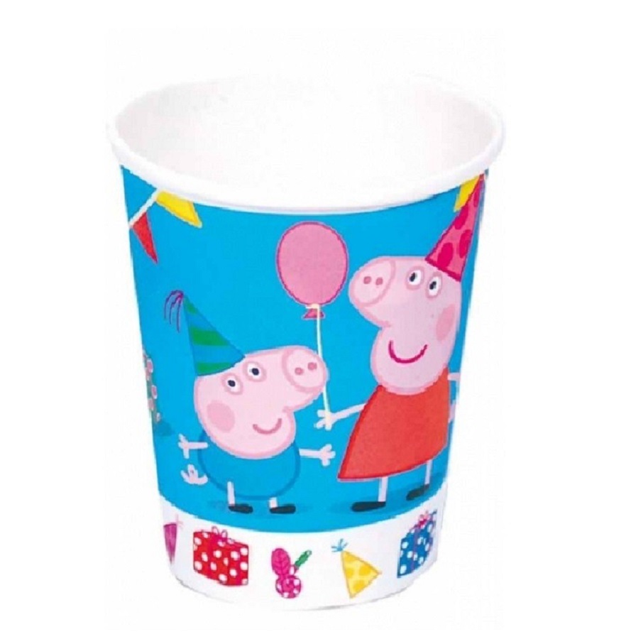 Set 8 pahare George si Peppa Pig, 220 ml - imagine 2