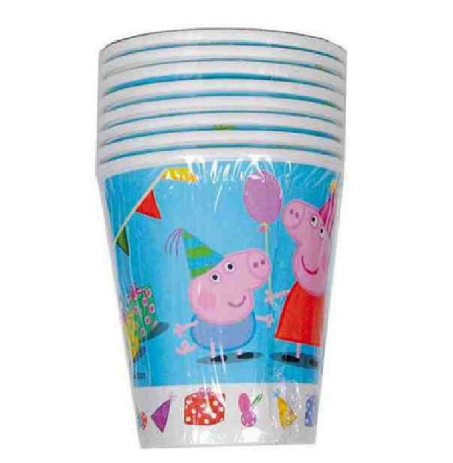 Set 8 pahare George si Peppa Pig, 220 ml - imagine 3