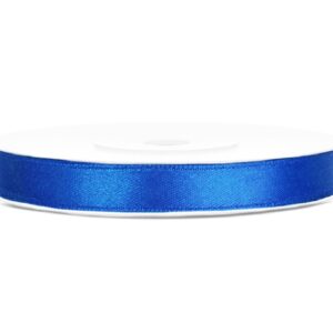 Panglică satinata Albastra, 25 m/6mm