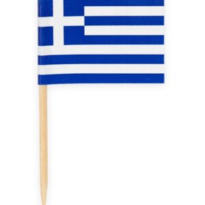Set 50 Scobitori Steag Grecia, 65 mm