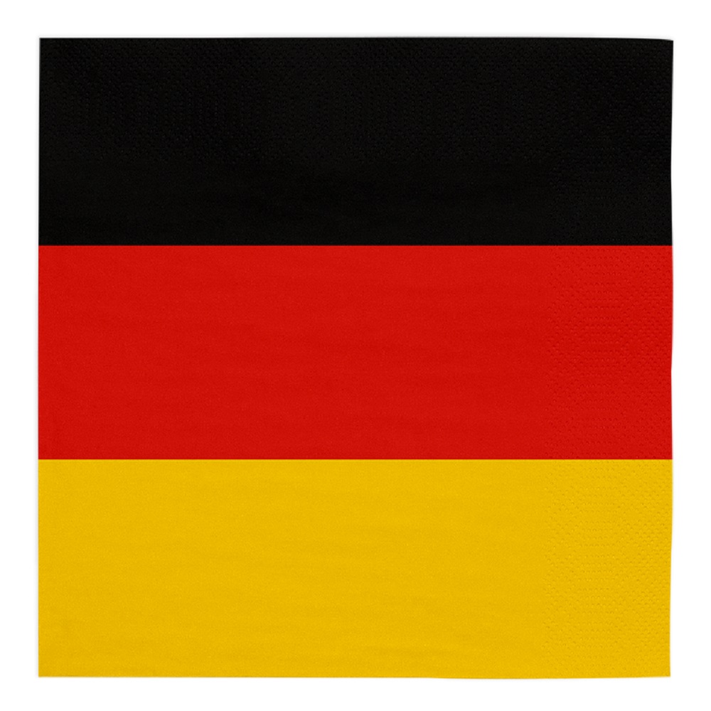 Set 20 servetele Steag Germania, 33 x 33 cm