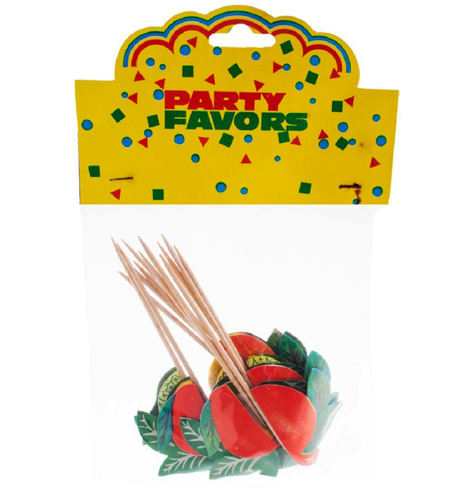 Set 12 Scobitori decorative, Fructe, 12 cm - imagine 2
