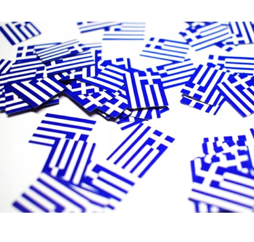 Set 150 Confetti cu Steag Grecia