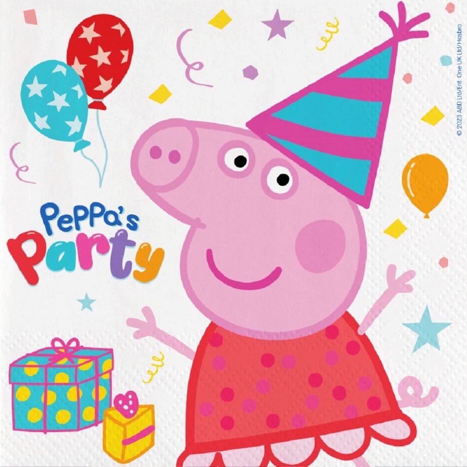 Set 20 servetele Peppa pig Party