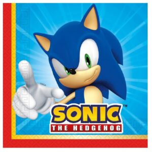 Set 20 servetele Sonic party, 33 cm