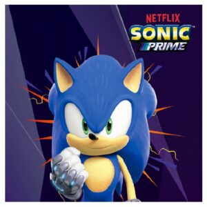 Set 20 servetele, Sonic Prime, 33 x 33 cm